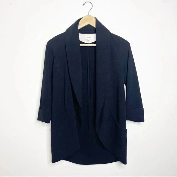 Wilfred Unstructured Cardigan Chevaliar Black Blazer Jacket Size 0 - Picture 4 of 9